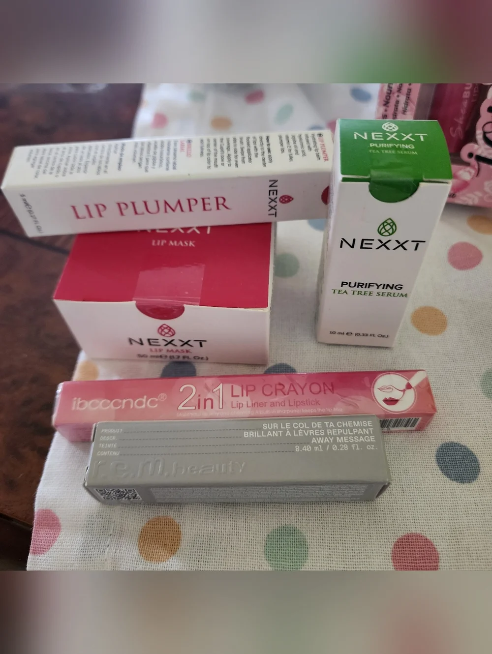 Lip Bundle Beauty Set w/ Nexxt Lip Mask Plumper + Makeup Bag 💄